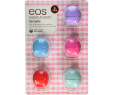 Eos Lippenbalsam 5er Pack Passionsfrucht, Blaubeer-Acai, Erdbeersorbet, Sommerfrucht, süßer Minz-Lippenbalsam 5 x 7 g