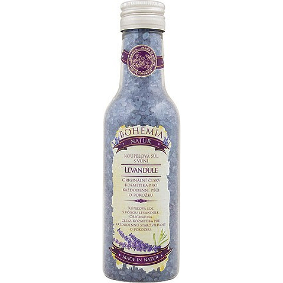 Böhmen schenkt Lavendel mit Kräuterextrakt und dem Duft von Lavendelbad entspannendes Salz 250 ml