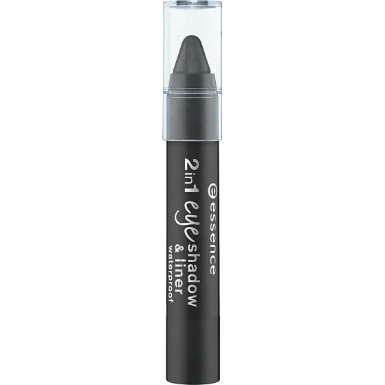 Essence 2in1 Eyeshadow & Liner wasserdichte Lidschatten und Linien 04 Black To The Routes 3,5 g