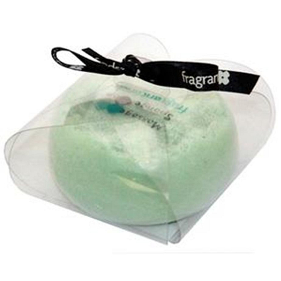 Fragrant Olive Garden Glycerinseife Massage mit einem Schwamm gefüllt mit Duft und Essenzen von grünen Oliven in der Farbe Grün 200 g
