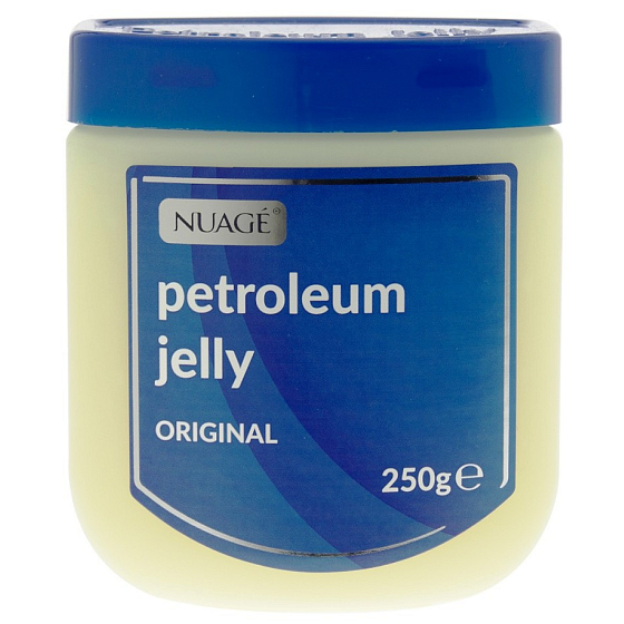 Nuagé Petroleum Jelly Original Vaseline für trockene, rissige Haut, Windelausschlag, Druckgeschwüre, Erfrierungen 250 ml