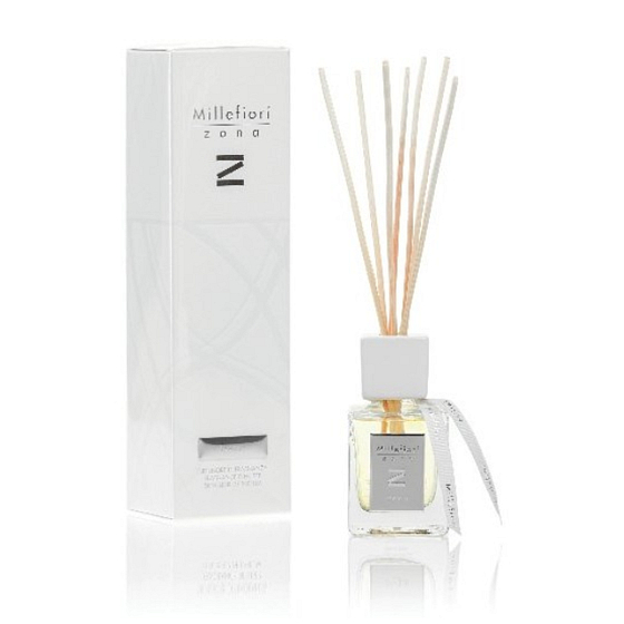 Millefiori Milano Zona Keemun - Blumentee Diffusor 100 ml + 7 Stiele 25 cm lang für kleinere Räume dauert 5-6 Wochen