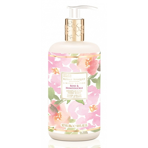 Baylis & Harding Rose und Geißblatt Flüssiger Handseifenspender 500 ml