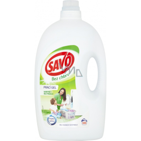 Savo Universal chlorfreies Waschgel für Weiß- und Buntwäsche 100 Dosen 5 l