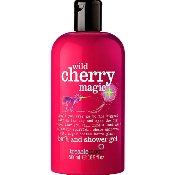Treaclemoon Wild Cherry Magic Duschgel ohne Silikone, Parabene, rote Farbe 500 ml