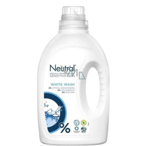 Das hypoallergene Waschgel aus neutralem weißem Leinen verhindert das Risiko von Hautreizungen und allergischen Reaktionen ohne Geruch. 20 Dosen 1l