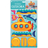 Papierornament Falt-U-Boot 21 x 36,5 cm