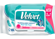 Velvet Intima 2 in 1 befeuchtetes Toilettenpapier 42 Stück