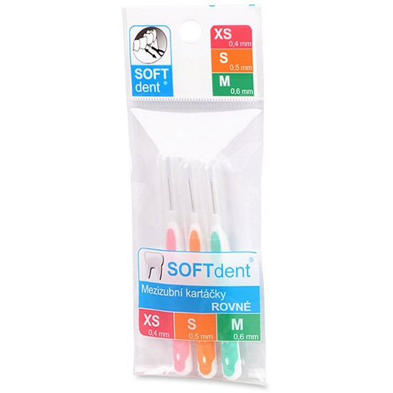 Soft Dent Interdentalzahnbürste XS - M, 0,4 - 6 mm 3 Stück