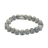 Marmorgrau Armband elastischer Naturstein, Kugel 8 mm / 16 - 17 cm