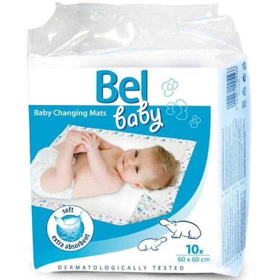 Bel Baby Wickelauflagen 60 x 60 cm, 10 Stück