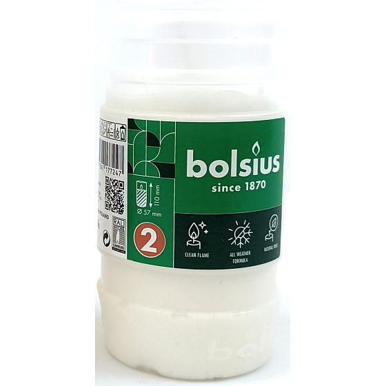 Bolsius Paraffinkerze 110 x 57 mm, Brenndauer 45 Stunden 1 Stück