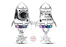 Charms Sterling Silber 925 Rocket - Ich liebe dich, Perle am Armband Liebe