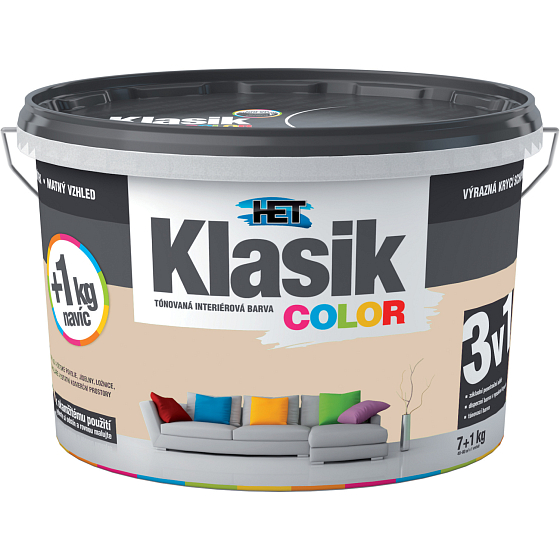 Het Klasik Color Malerfarbe, 0217 Beige, 7+1 kg