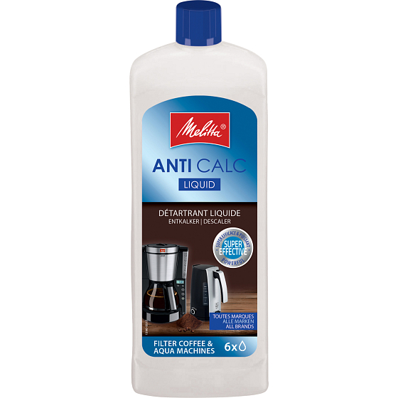Melitta Anti Calc Entkalker für Kaffeemaschinen und Wasserkocher, 250 ml