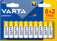 Varta Energy AA Batterien, 8+2 Stück