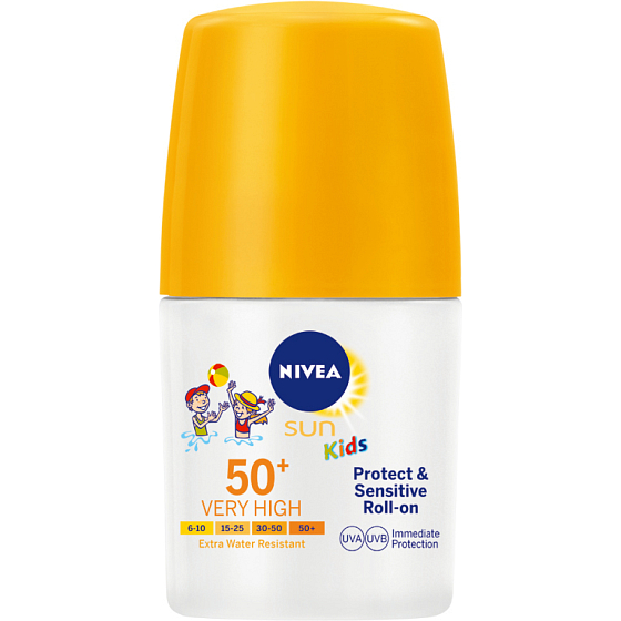 Nivea Sun Kids Sensitive protect & play OF 50 Kinder-Sonnenmilch, 50 ml