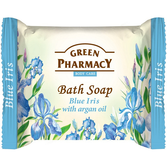 GREEN feste Seife Blaue Iris und Arganöl 100 g