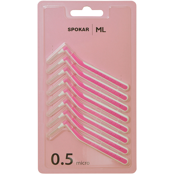 Spokar ML Interdentalbürsten L 0,5 mm micro, 8er-Set