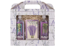 Bohemia Gifts Lavendel Duschgel 100 ml + Ölbad 100 ml + Duftkarte, Kosmetikset für Frauen
