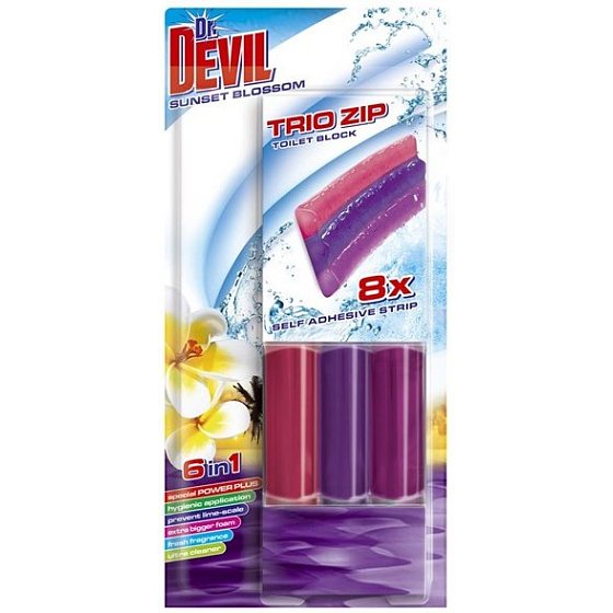 DR. Devil Sunset Blossom 6in1 Trio Zip Toilette selbstklebender Block 60 g