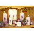 Lima Flower Lavender Duftkerze weiß mit Aufkleber Lavendel Zylinder 60 x 120 mm 1 Stück