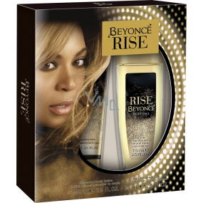Beyoncé Rise parfümiertes Deodorantglas für Frauen 75 ml + Körperlotion 75 ml, Kosmetikset