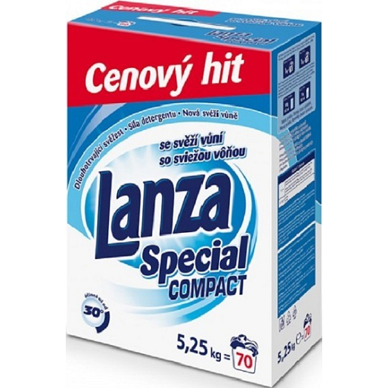 Lanza Special Compact Waschpulver für farbige Wäschekiste 70 Dosen von 5,25 kg