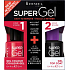Rimmel London Super Gel von Kate Nagellack 041 Darling Dahlia 12 ml + Super Gel Decklack Decklack Nagel 001 Transparent 12 ml, Duopack