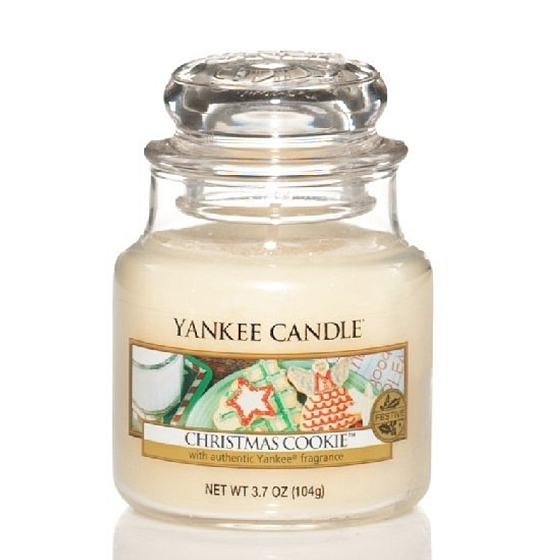 Yankee Candle Christmas Cookie - Duftkerze für Weihnachtsplätzchen Klassisches kleines Glas 104 g