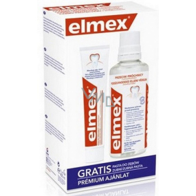 Elmex Caries Protection Mundwasser 400 ml + Kariesschutz mit Aminfluorid Zahnpasta 75 ml, Duopack