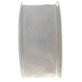 Ditipo Stoffband mit Draht weiß 3 mx 25 mm