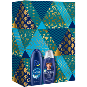 Fa Men Sport Duschgel für Männer 250 ml + Schauma For Men Pflegeshampoo für Haare 250 ml, Kosmetikset