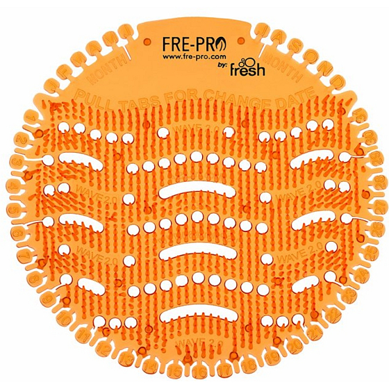 Fre Pro Wave Mango duftendes Urinal-Sieb orange 19 x 20,3 x 1,9 cm 52 g