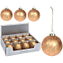 Kugel für den Weihnachtsbaum Glas gold Mix 80 mm 1 Stück