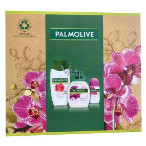 Palmolive Naturals Orchid & Milk Duschcreme 250 ml + Milk & Orchid Flüssigseife 300 ml + Luxurious Softness Antitranspirant Roll-on 50 ml, Kosmetikset
