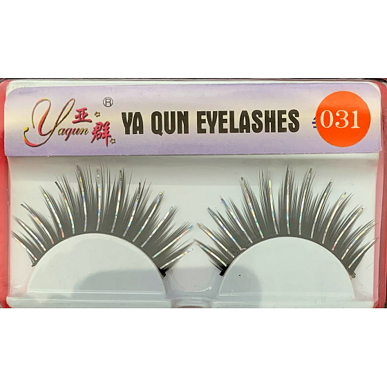 EyelaShes Künstliche Wimpern mit Kleber 031 Schwarz 1 Paar
