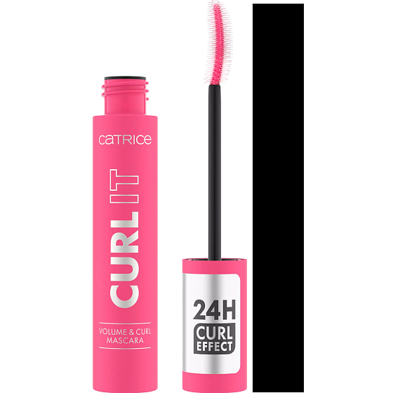 Catrice Curl It Volume & Curl Mascara für voluminöse und geschwungene Wimpern 010 Deep Black 11 ml