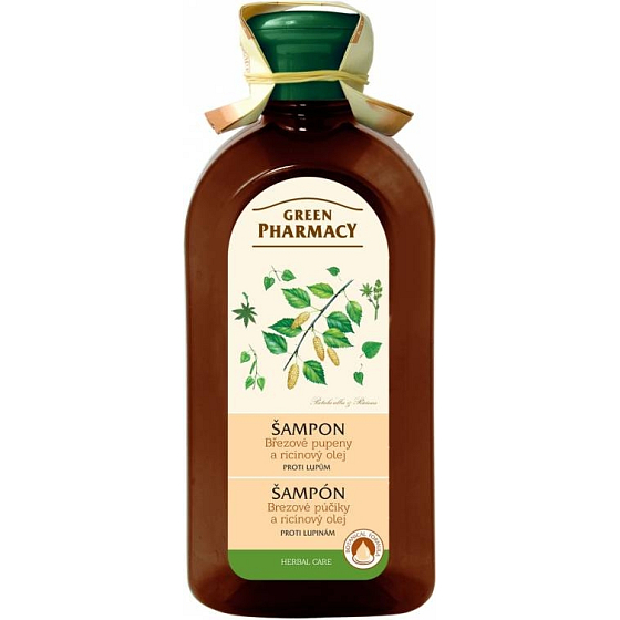 Grüne Apotheke Birkenknospen und Rizinusöl Anti-Schuppen-Shampoo 350 ml