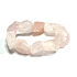 Rosenquarz Armband elastisch Naturstein, 19 x 15 x 27 mm / 16 - 17 cm, Stein der Liebe