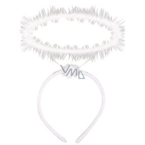 Engels-Heiligenschein Dia Weiß auf Haarreif 15 cm 1 Stück