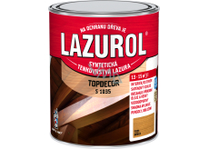 Lazurol Topdecor S1035 tenkovrstvá lazura na dřevo T021 ořech, 750 ml