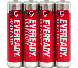 Eveready AAA Zink-Klorid-Batterien, 4 Stück