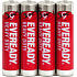 Eveready AAA Zink-Chlorid-Batterien, 4 Stück