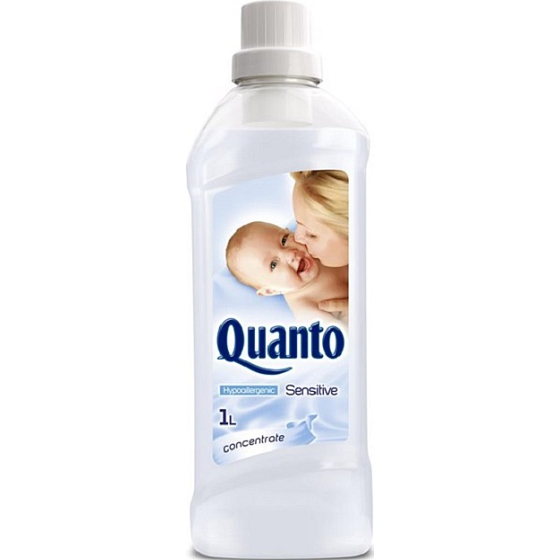Quanto Sensitive konzentrierter Weichspüler zum Weichmachen von Wäsche und zum einfachen Bügeln 1 l