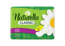 Naturella Classic Maxi Damenbinden mit dem Duft von Kamille und Flügeln 8 Stück