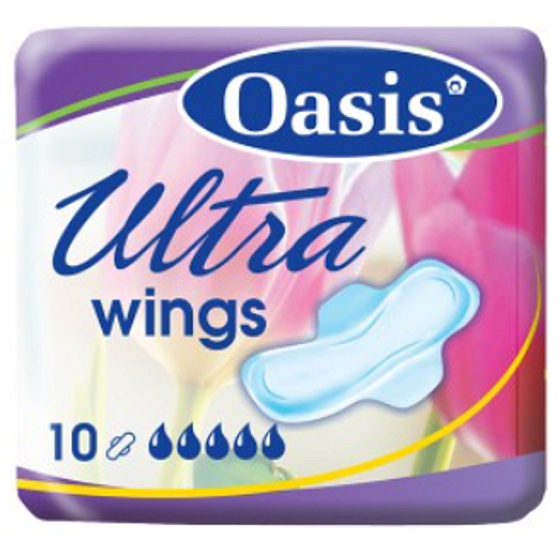 Oasis Ultra Wings Top Dry Intimeinsätze mit Flügeln 9 Stück