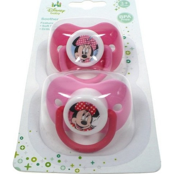 Disney Minnie Mouse Tröster Silikon anatomisch 3+ 2 Stück