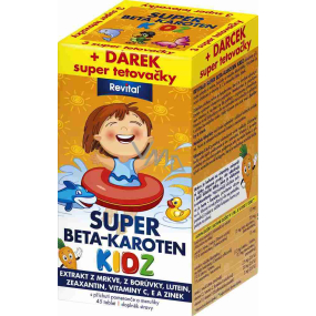 Revital Super Beta-Carotin Kinder Nahrungsergänzungsmittel 45 Tabletten