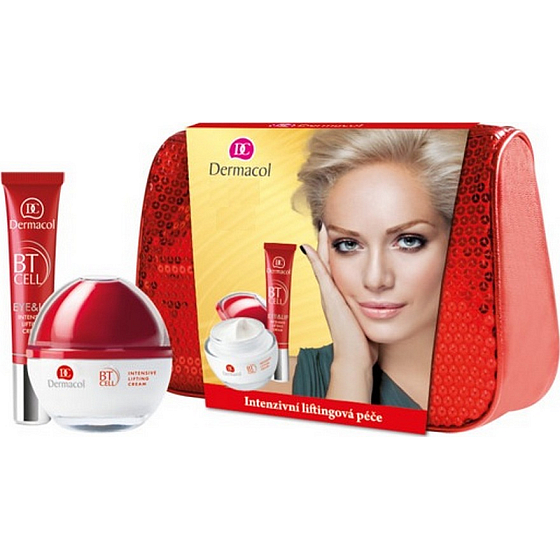 Dermacol BT Cell II. intensive Lifting-Creme 50 ml + intensive Lifting-Creme für Augen und Lippen 15 ml + Beutel, Kosmetikset